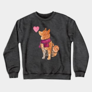 Finnish Spitz watercolour Crewneck Sweatshirt